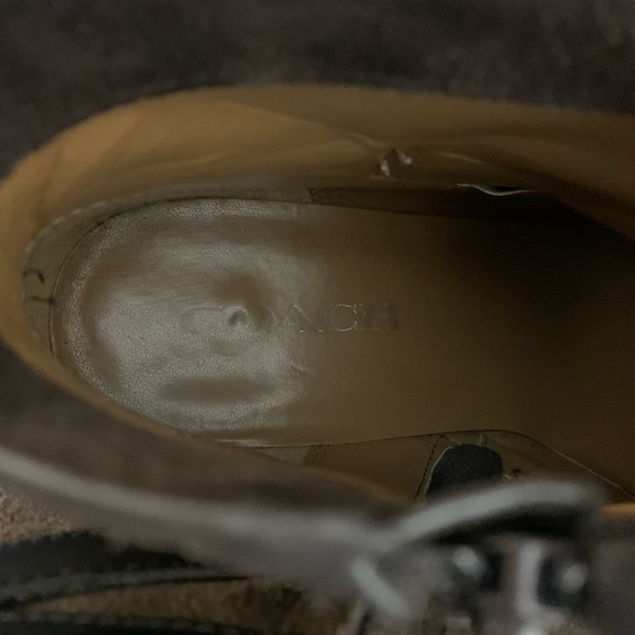 COACH | Patricia Booties Suede Material & Leather in Chestnut Brown FLAW - Picture 15 of 16